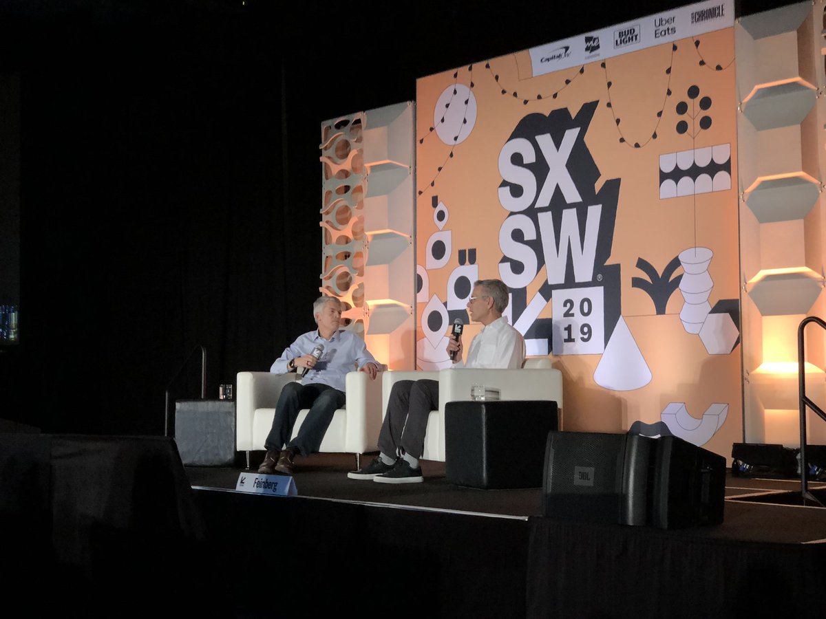 SvenC's tweet photo. Great to see #ATXHealth community leader @ClayDellMed in conversation with @Google’s Head of Health David Feinberg as they discuss changing our focus to what matters in healthcare. #SXSW https://t.co/ivyjNjXkJ1