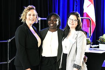 BVC_Chiu's tweet photo. Congratulations to our students, Josie Fitchett, Heather Clifford, and Rukevwe Inikoro, this year's CSB recipients at the Premier's Scholarship Luncheon. A special day for you including International Women's Day! #CSBProud! https://t.co/fS25859nD2
