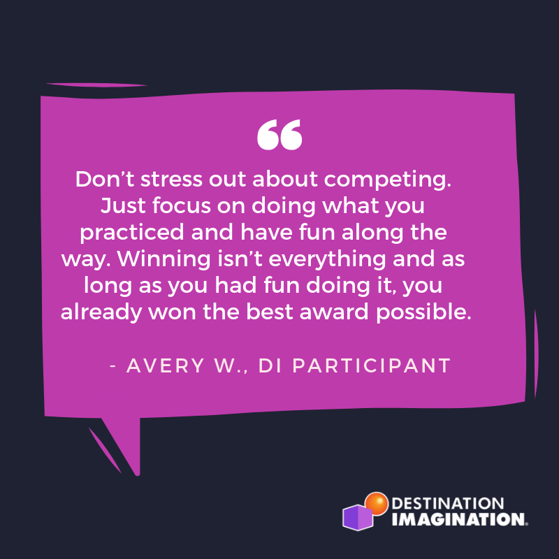 IDODI's tweet photo. Great advice for all of our Destination Imagination teams! #IamDI #TournamentTips https://t.co/U5y37MkVXj