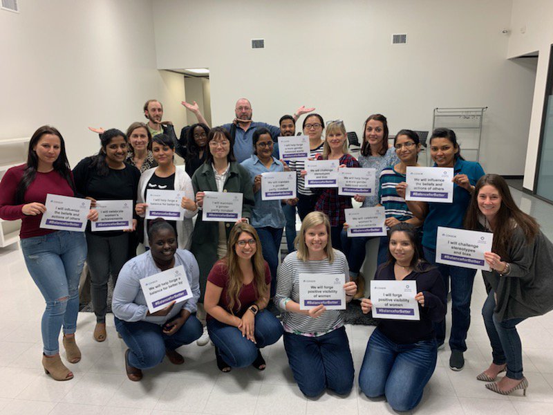CONSOREngineers's tweet photo. Today on #InternationalWomensDay we celebrate the strong, inspiring females on our team who make a difference each day at @CONSOREngineers and in the communities in which they live.  These are just a few of the amazing women making a #CONSORimpact

#IWD2019 #BalanceforBetter https://t.co/P20kPRKsWw