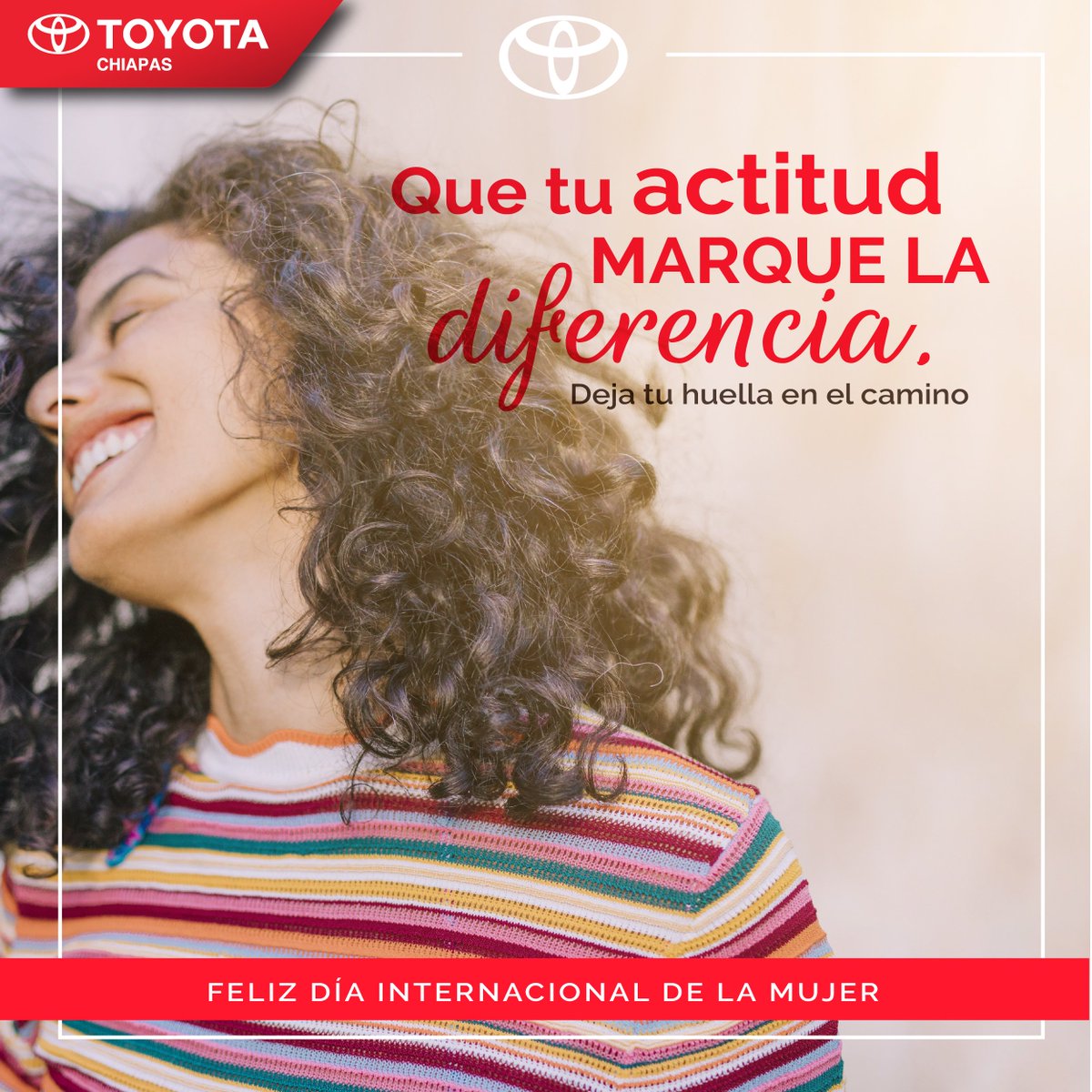 ToyotaChiapas's tweet photo. ¡Felicidades a todas! #Toyota #DíaInternacionalDeLaMujer https://t.co/DcyQSUuCfK