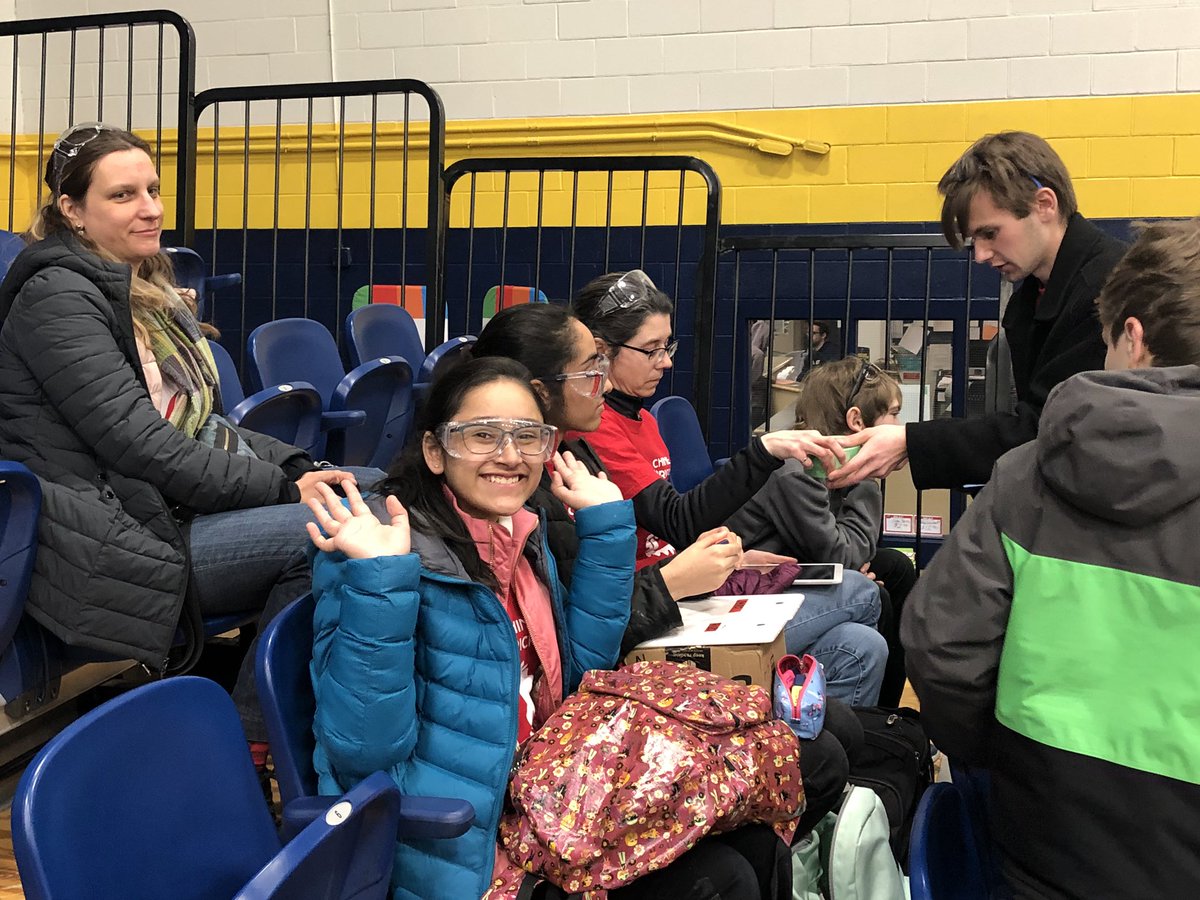 frc7480's tweet photo. We arrived! Today is not only our first competition day, but also #InternationalWomensDay19 ! Here’s to inspiring and creating gender parity in STEM, starting with @FIRSTweets ! #humberfrc #frc #FIRSTLikeAGirl #genderparity #ygkSTEM #ygk https://t.co/8YUic33JVw