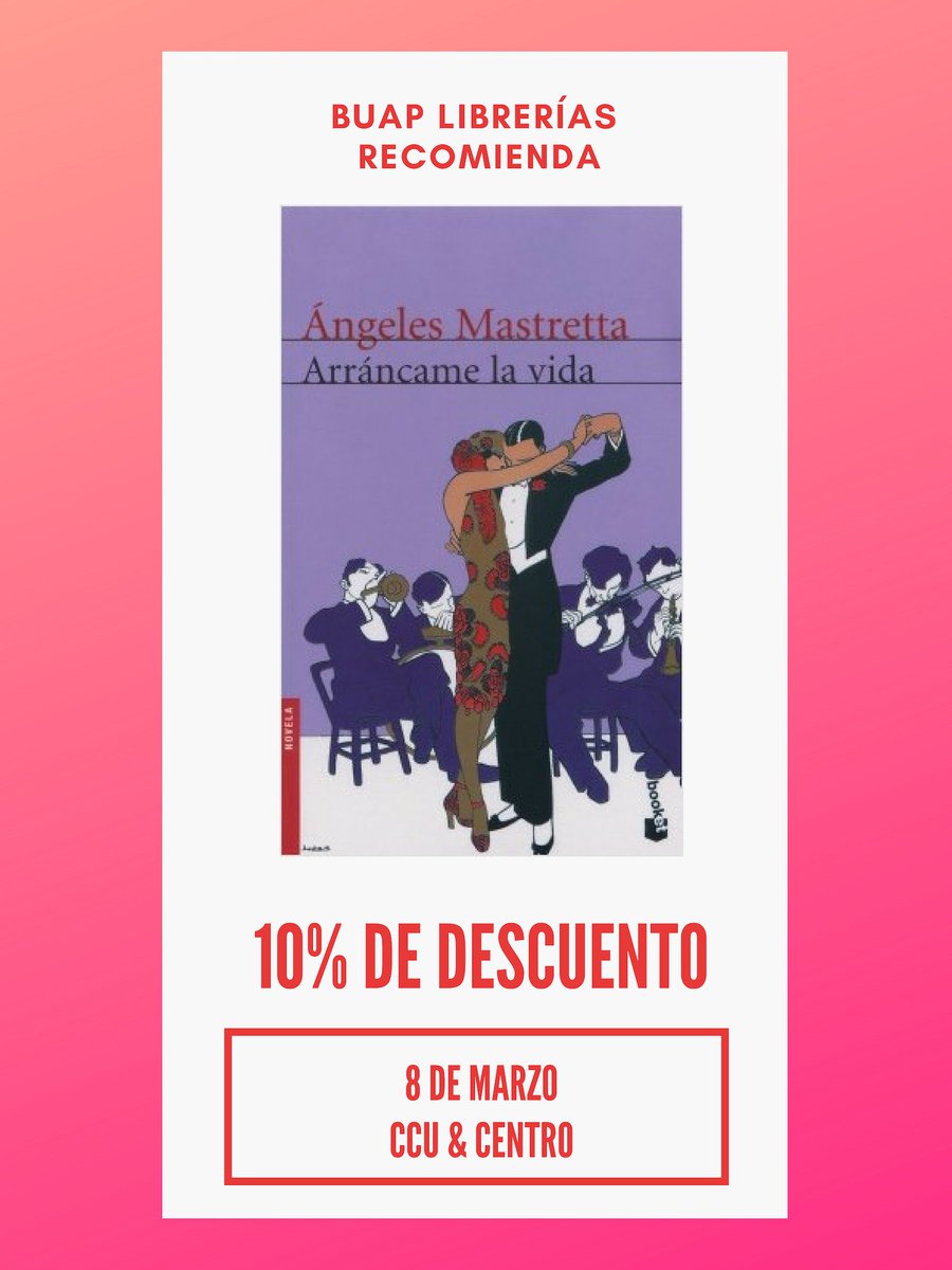 buaplibrerias's tweet image. En este día de la mujer #BUAPLibrerías les recomienda: