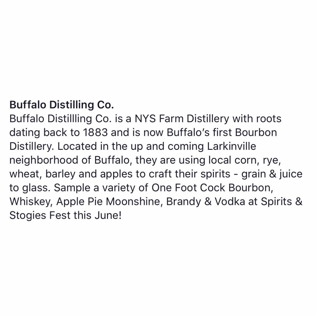 spirits_stogies's tweet photo. FEATURED VENDOR

@BuffaloDistill will be attending #SpiritsandStogiesFest! | June 9th, 2019

#OneFootCock #Bourbon #Vodka #Moonshine #SupportLocal

Get your tickets at https://t.co/JGDb38bIpB https://t.co/pbnB32OsLO