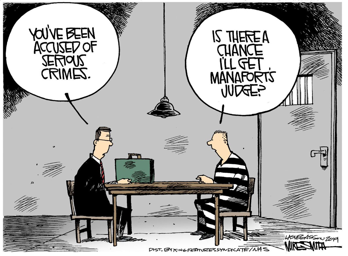 LasVegasSun's tweet photo. Criminals wish for Manafort's judge in today's Smith's World cartoon:
https://t.co/3IfREziY7b
#Manafort #ManafortSentencing #ManafortSentence #ManafortTrial #RussianCollusion #Russia https://t.co/jvNcZHABmQ