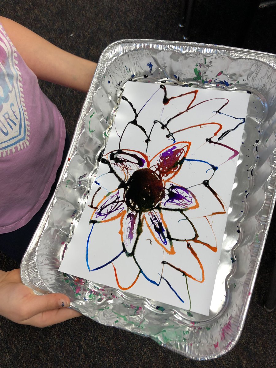 MsJRRISD's tweet photo. Art #ESLOT painting some gorgeous pieces inspired by Georgia OβKeefe #InternationalWomensDay2019 #MsJs2nd https://t.co/jeoxNBDpRe