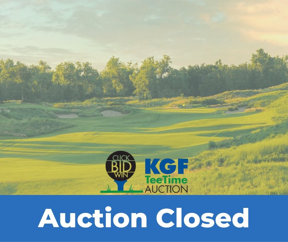 The Tee Time Auction is now closed. Thank you to everyone who supported the Kansas Junior Golf Scholarship!