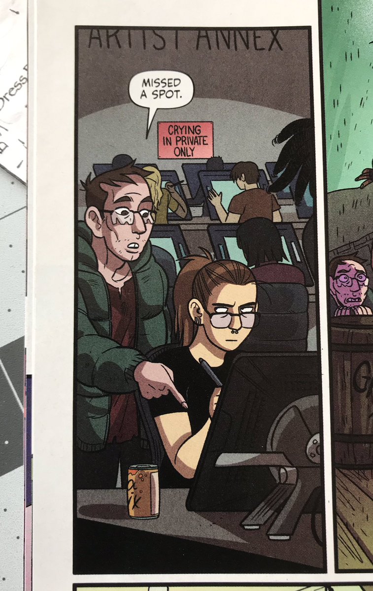 I'm in a comic book!* Look ma I'm famous! This is from THE LONG CON #7, on sale MARCH 13TH!!!

*because I put myself there 🤪 