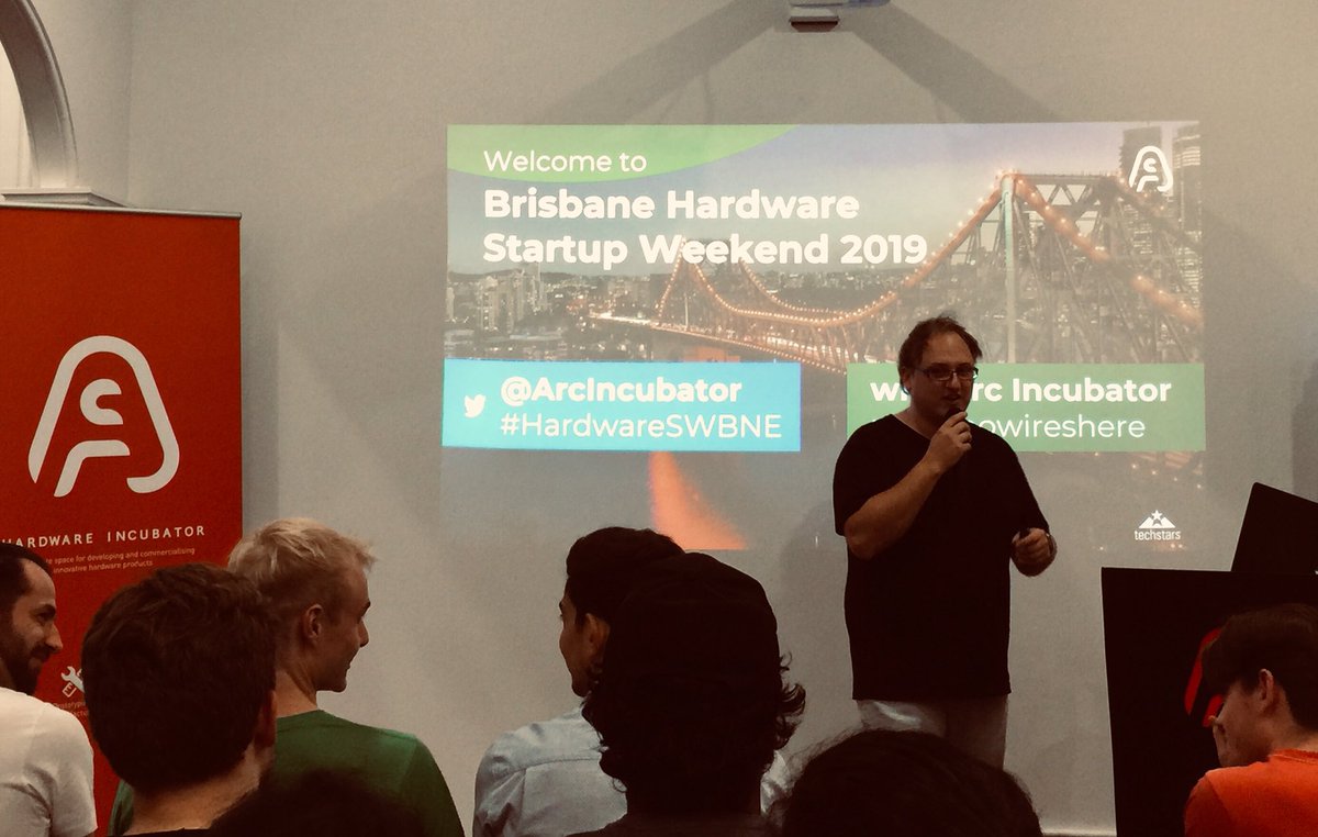 AvaLawrenceAus's tweet photo. Kicking off the TechStars hardware hackathon weekend in #Brisbane with  @micblackau #hackathon #startups #hardwareswbne #techstars #tech #hardware @ArcIncubator https://t.co/5E0dgAFnW2