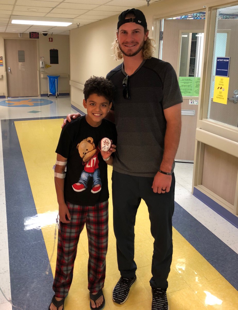 El Paso Chihuahuas (@epchihuahuas) on Twitter photo Travis visited Malakhi about a year ago at the hospital. When he was called up to the <a href="/Padres/">San Diego Padres</a>, Travis asked Malakhi to fill his spot and become a member of the Chihuahuas. Travis visited Malakhi about a year ago at the hospital. When he was called up to the <a href="/Padres/">San Diego Padres</a>, Travis asked Malakhi to fill his spot and become a member of the Chihuahuas.