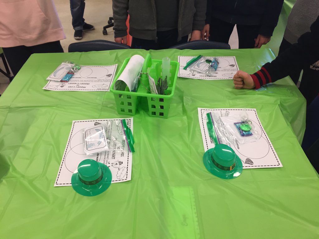 MsMcNaught's tweet photo. Celebrating St Patrick’s Day early in our Math class with a chocolate challenge! #irregularshapes #volume #polyhedrons #shapeattributes #math #science @sjnycdsb https://t.co/ulZ8dkGm5N