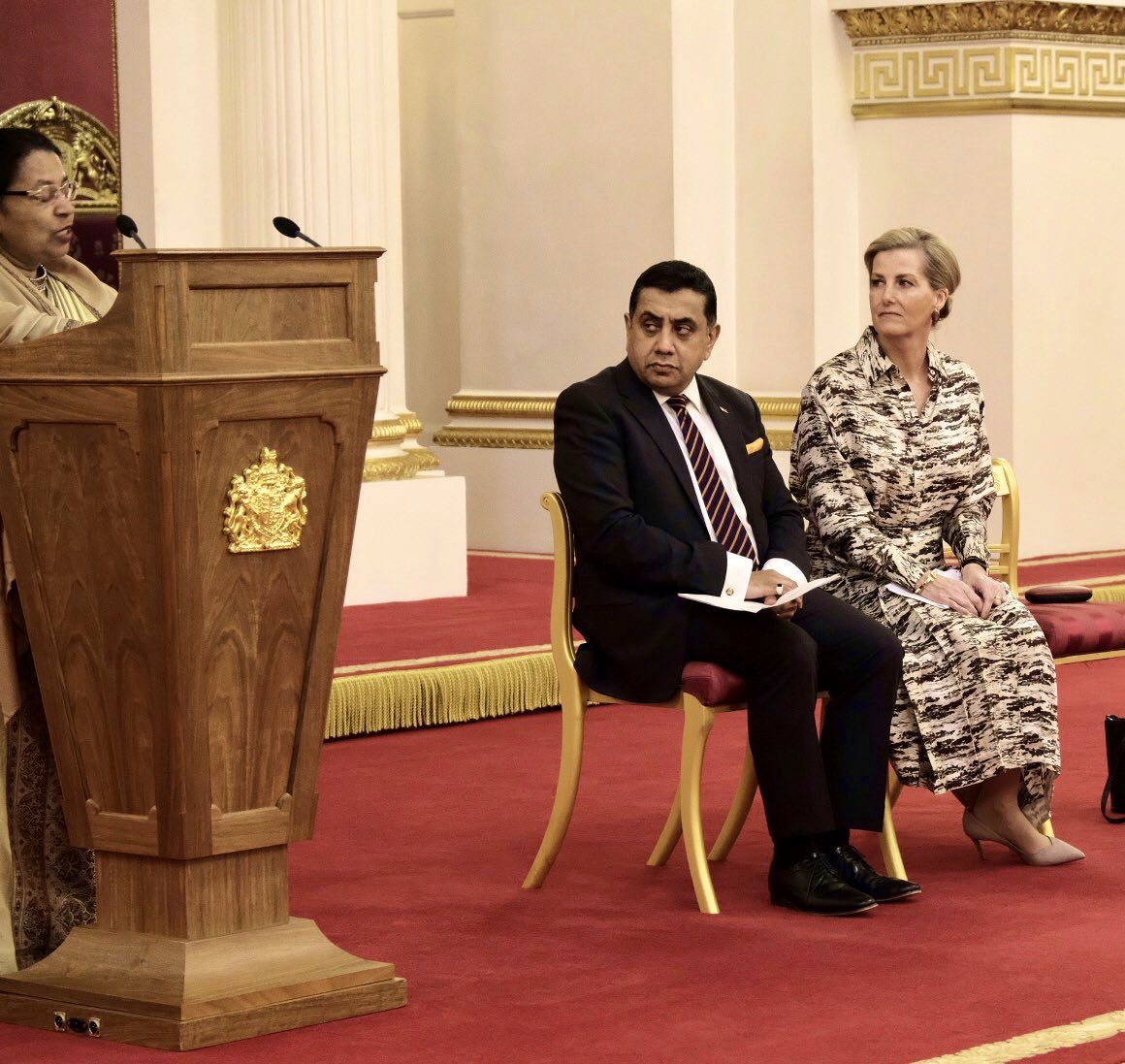 BishopAngaelos's tweet photo. An honour to be with⁠ Countess of Wessex and Lord @TariqAhmadBT today at #BuckinghamPalace to mark #InternationalWomensDay2019, with continued commitment to work on #WomenPeaceSecurity and #PSVI. Met later with @JacqueIsaac to discuss her incredible #advocacy work.
#IWD2019⁠ https://t.co/BzT9B9APhV