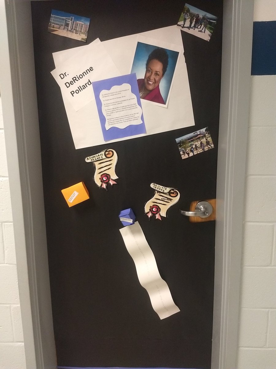 nccbulldogmedia's tweet photo. Our SGA is decorating doors for Women's History Month.@khirschhorn @SCMSMediaCtr @WoottonHSLMC @MCPSSLMP #slmp18 @DrPollard_MC Dr. Pollard, you're one of our doors😁😁 and we're not even done yet!! https://t.co/3h1ZxR920W