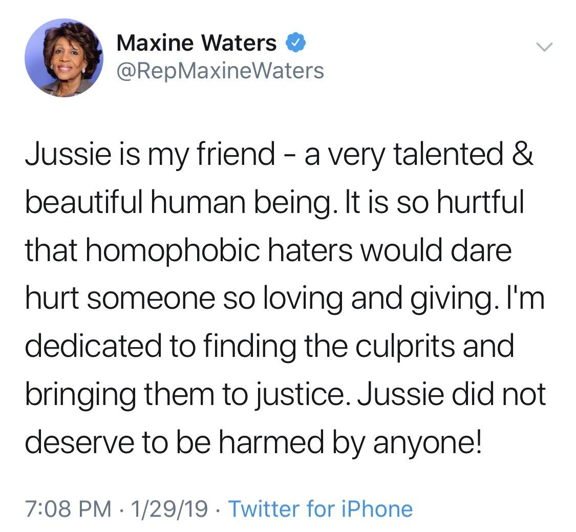 FredForTrump's tweet photo. π
#MAGA πΊπΈ
#Smollett #smollethoax
#JussieSmollett #LockHimUp
#LockJussieUp
Media silent?
How about @KamalaHarris, @CoryBooker, @RepMaxineWaters, @aoc, and @Alyssa_Milano
Jussie Smollett indicted on 16 felony counts following Chicago attack allegations
https://t.co/NNDMBprfcP https://t.co/pNN46mWmWp