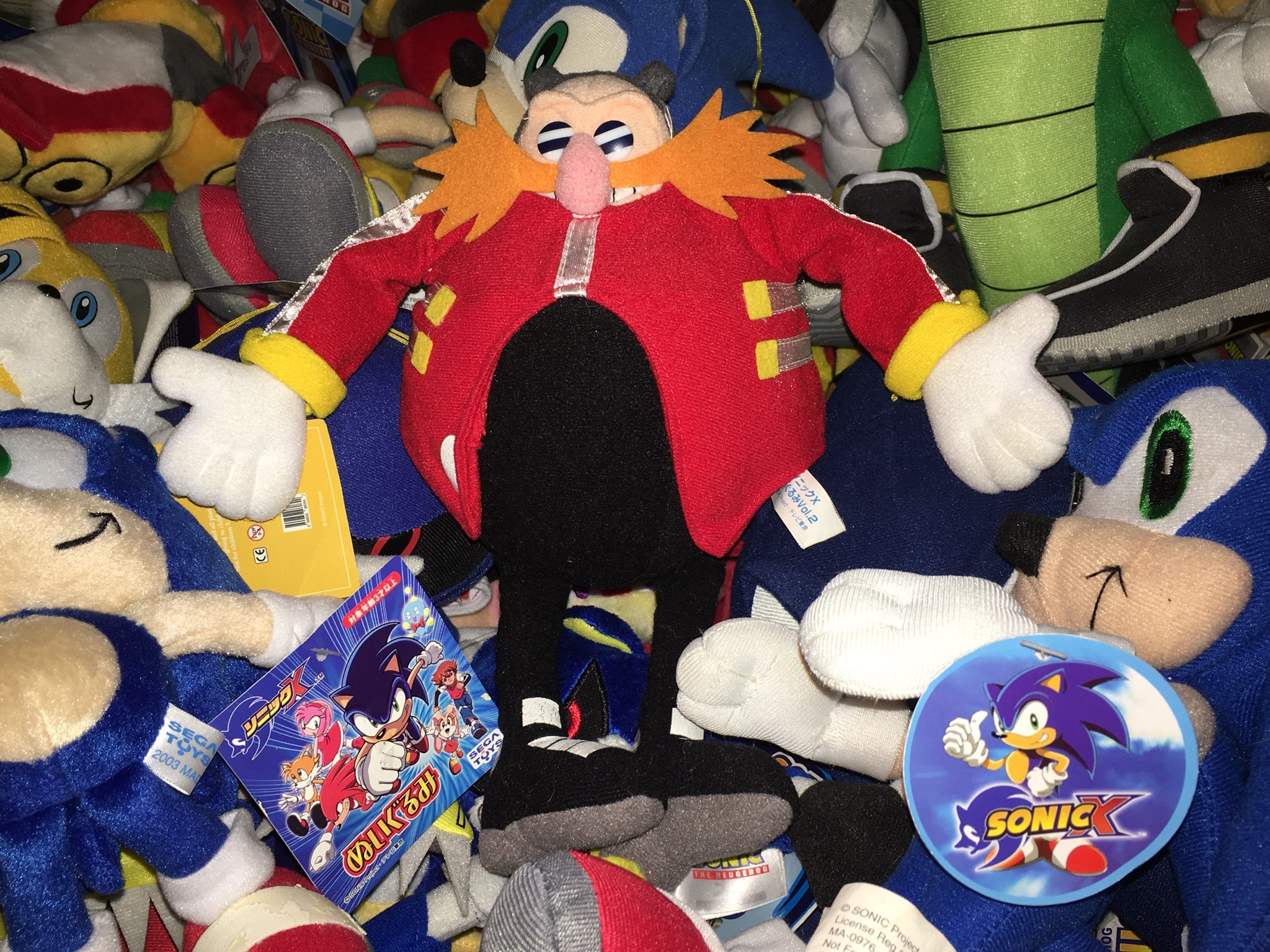 sonic x eggman plush