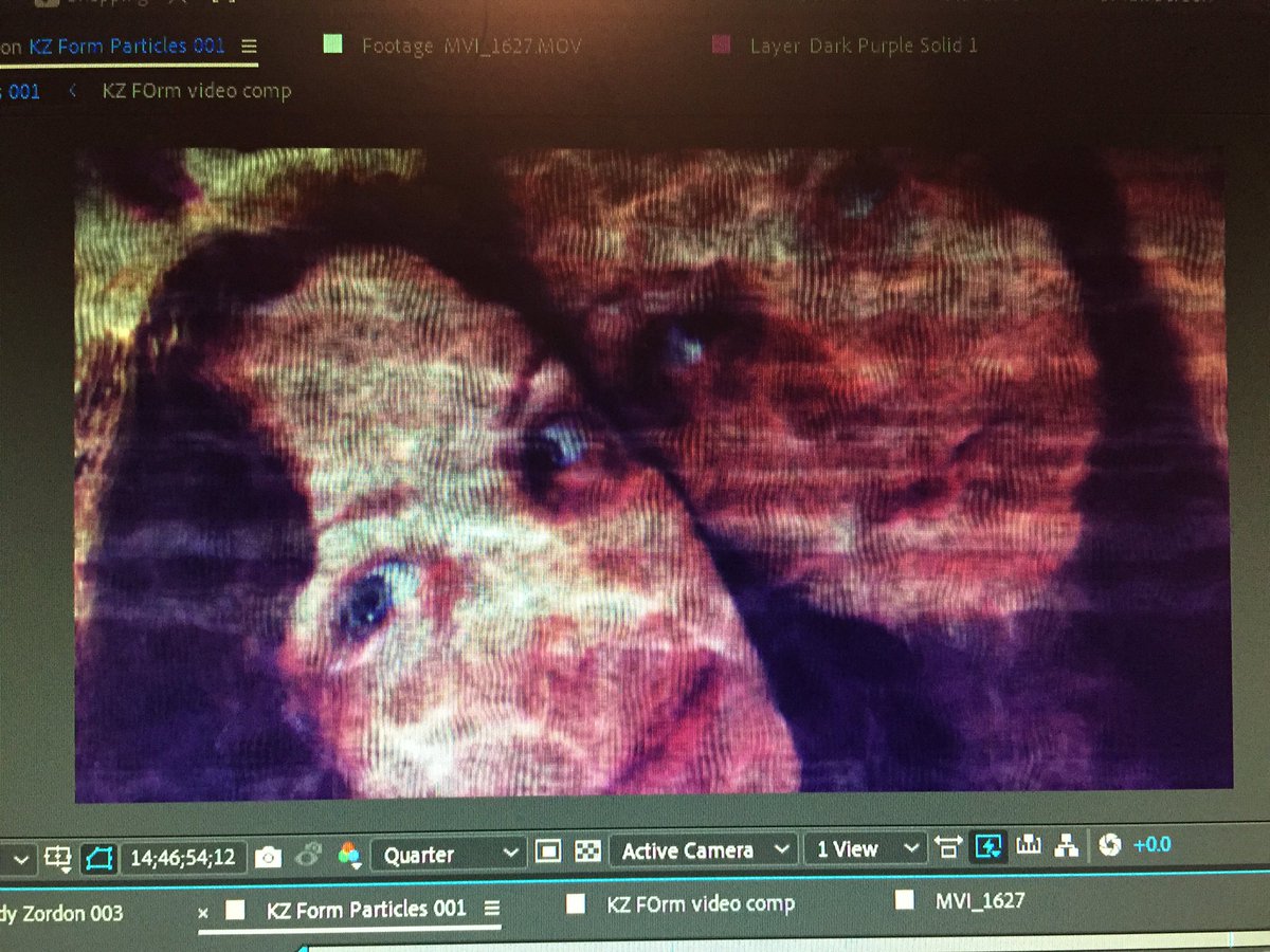 BlackUniGryphon's tweet image. Look! I 3D particled my face in #TrapcodeForm! Teehee 😜! #AfterEffects #VFX