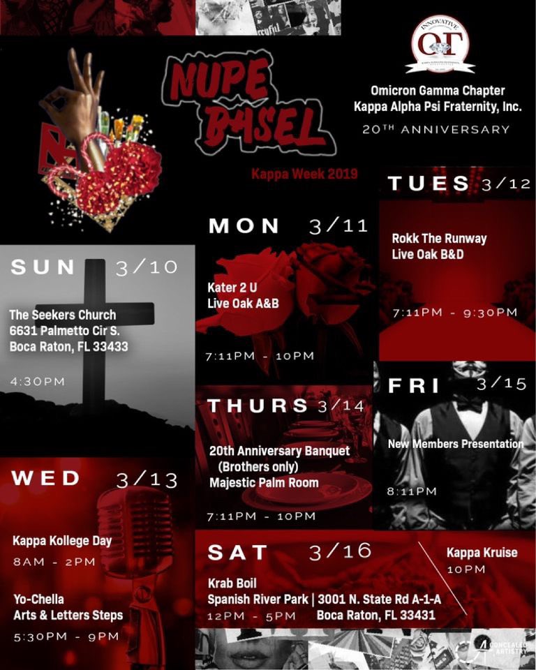FAU_NPHC's tweet photo. Kappa Week kicks off this Sunday!
The show starts and ends with OG β¦οΈππΎ
#KappaWeek #NupeBasel #LongLiveOG https://t.co/uIoD9qe5xO