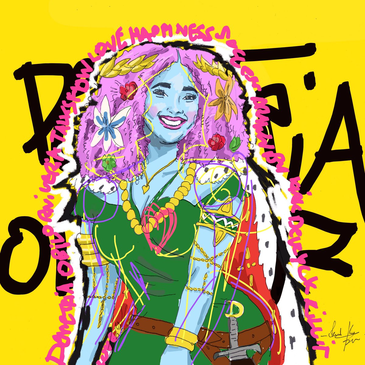 KirkDeveyckDraw's tweet photo. DEMETRIA OBILOR 

#art
#drawings
#illustration https://t.co/aCjK15YTH3