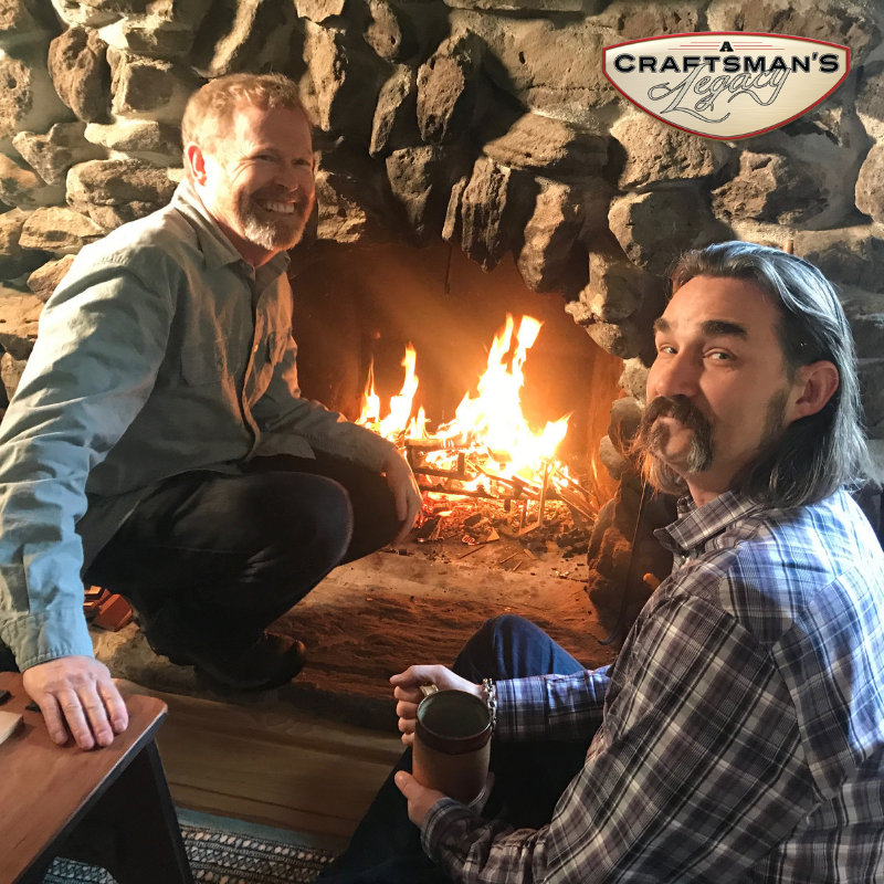 A little coffee, a warm fire and good conversation.  Enjoying life!