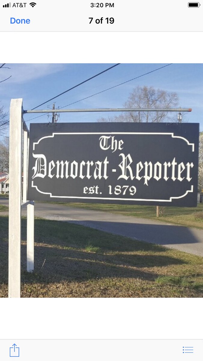 reidreporterguy's tweet photo. NEWSPAPER PUBLISHER IS SPEAKING OUT: Elecia Dexter is sharing her story.  Her former boss Goodloe Sutton stepped down giving her control of the  Democrat Reporter paper in Linden Alabama after he wrote an editorial calling for the KKK to ride again.  The story at 10 on CBS 42 https://t.co/xZWr4nNvqn