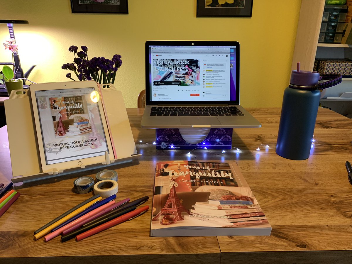 nikolmp's tweet photo. All ready for the fabulous book launch fête! Even have my twinkle lights. ✨ #yearoftranquility https://t.co/TkNgHuUg4C