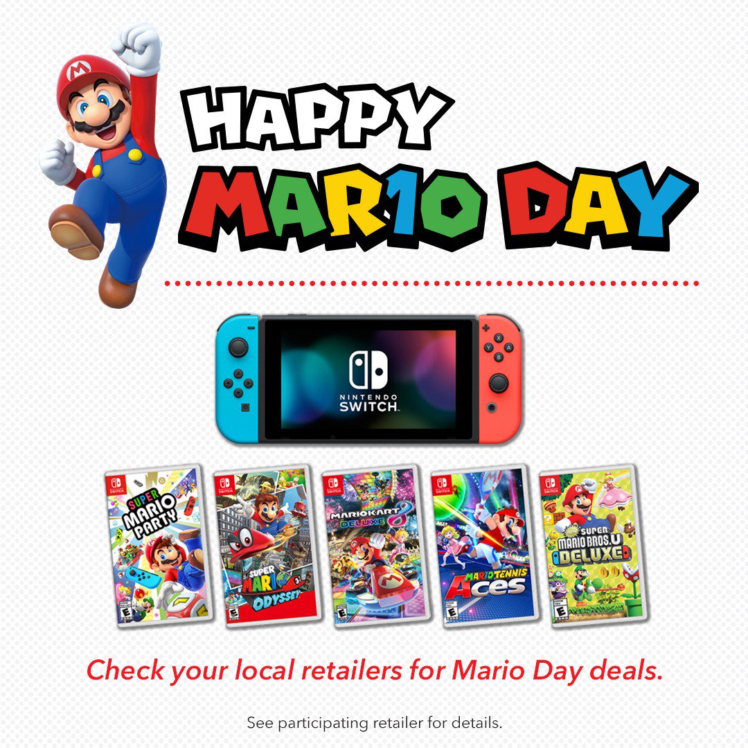 Nintendo's “Mar10 Day” sale discounts a bunch of Mario games for