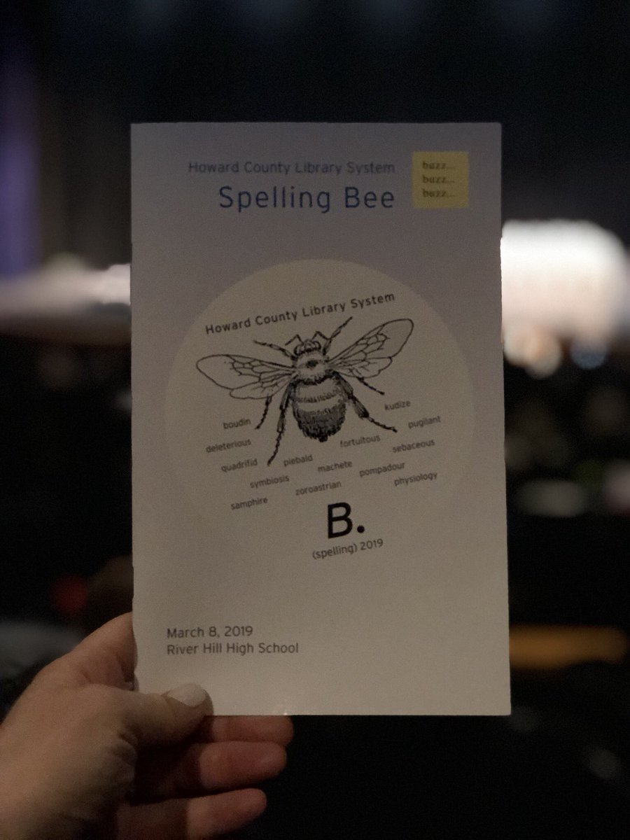 hcpss_mwms's tweet photo. We’re over an hour into the @HoCo_Library #HCLSbee and Ibi is going strong! https://t.co/ua8pPTCqNV