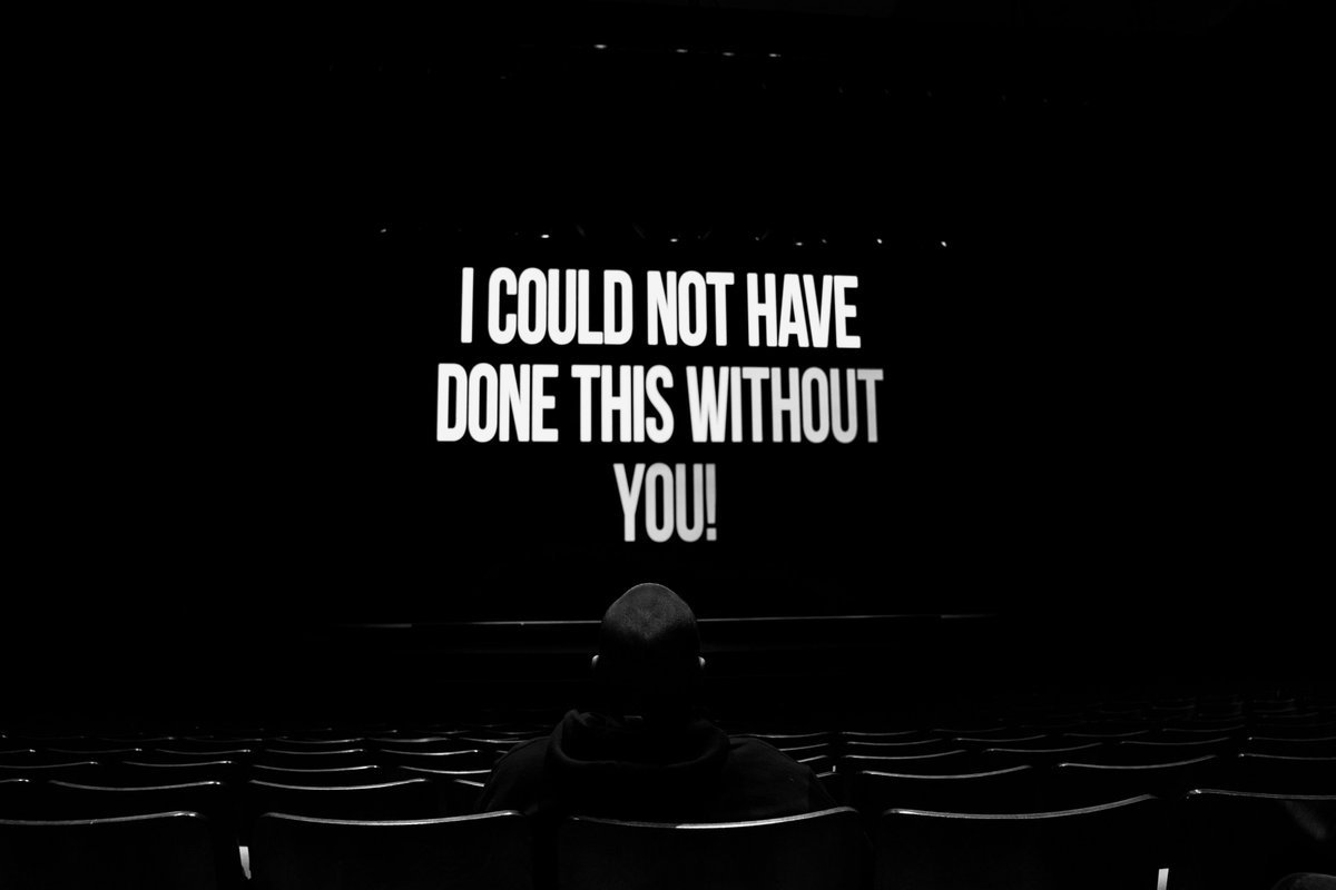 tylerperry's tweet photo. Sitting doing sound and video check for #MadeasFarewellTour! But this is how I feel everyday when I think about you! I have the best audience out there! Thank you for 25 years!! https://t.co/LXY1ANCYDu