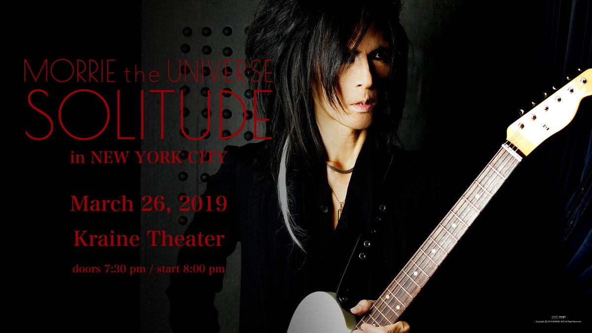 nowherenobodygu's tweet photo. MORRIE "SOLITUDE" Show in NYC！

"Songs of Being and Nothingness"

March 26, 2019
Kraine Theater
8:00 pm

Tickets:
https://t.co/Sjayo3rt9K
#eastvillage
#morrie https://t.co/7I3PIAkm2B