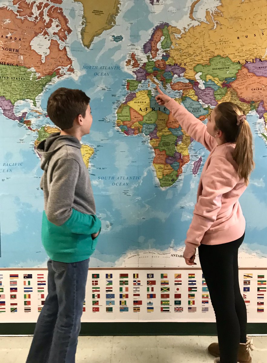 TEFoundation's tweet photo. Thanks to Mr. Staniszewski at JBMS for sending us these pictures of his new world map. TEF was happy to support this purchase. It looks like our students are already learning from it. #soawesome #rocketsrock @TsdRockets @JBHSRod @CarbaughJames @zk0952 https://t.co/46Zs8CAOoa