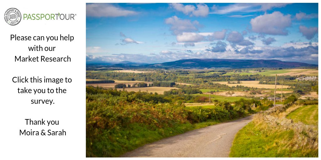 Thanks to everyone that has got involved &amp; taken time to help us with our @PassporTour market research. Still time to complete our 2 min Online survey. Thanks in advance 👍 Click surveymonkey.co.uk/r/5TNHSN5 
#Travel #Scotland #Aberdeenshire #Travellersguide #TravelSkills