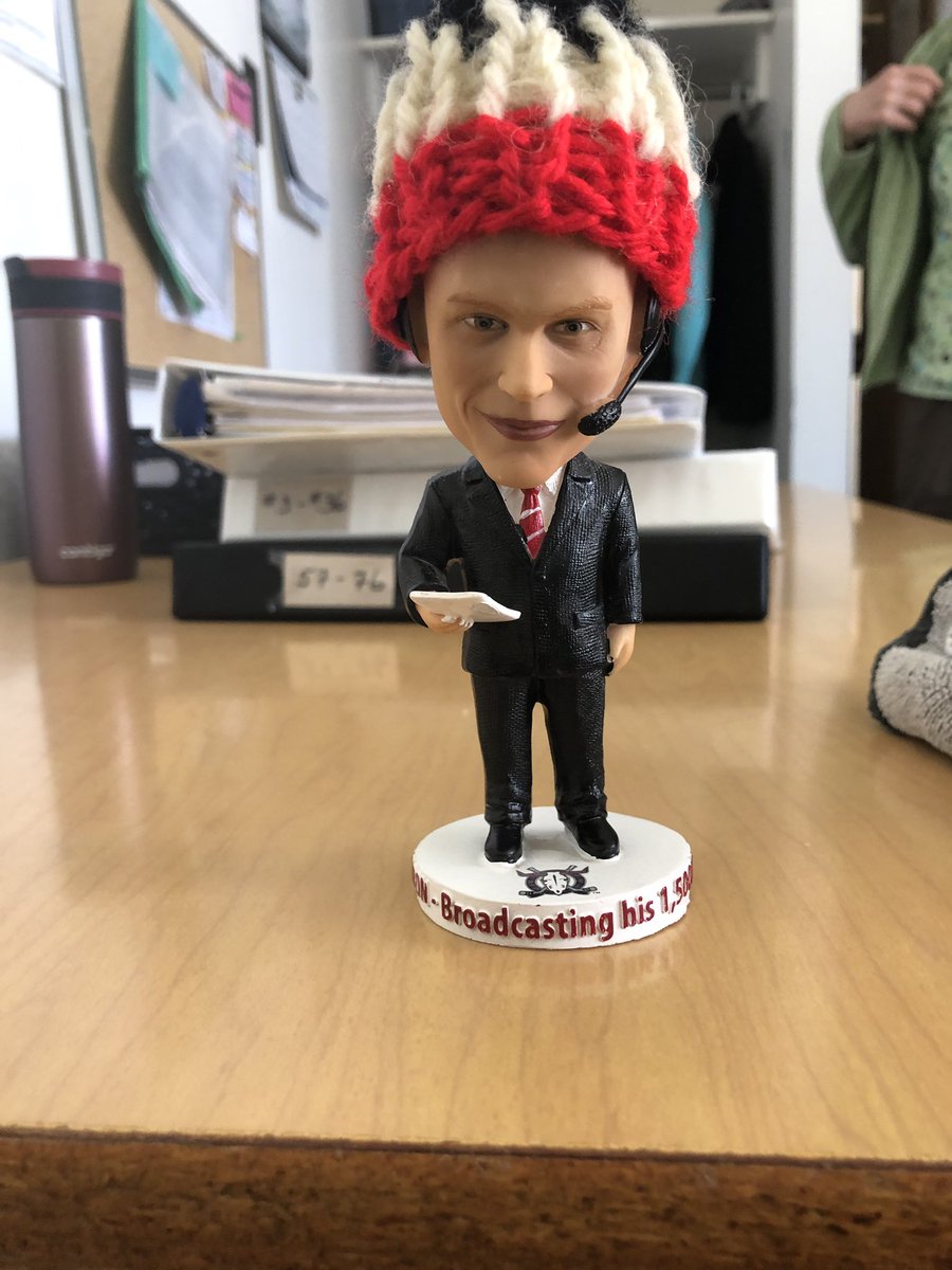My son was always scared of the cam moon bobble head so we fixed him up.  <a href="/Rebelshockey/">Red Deer Rebels</a> @1067TheDrive