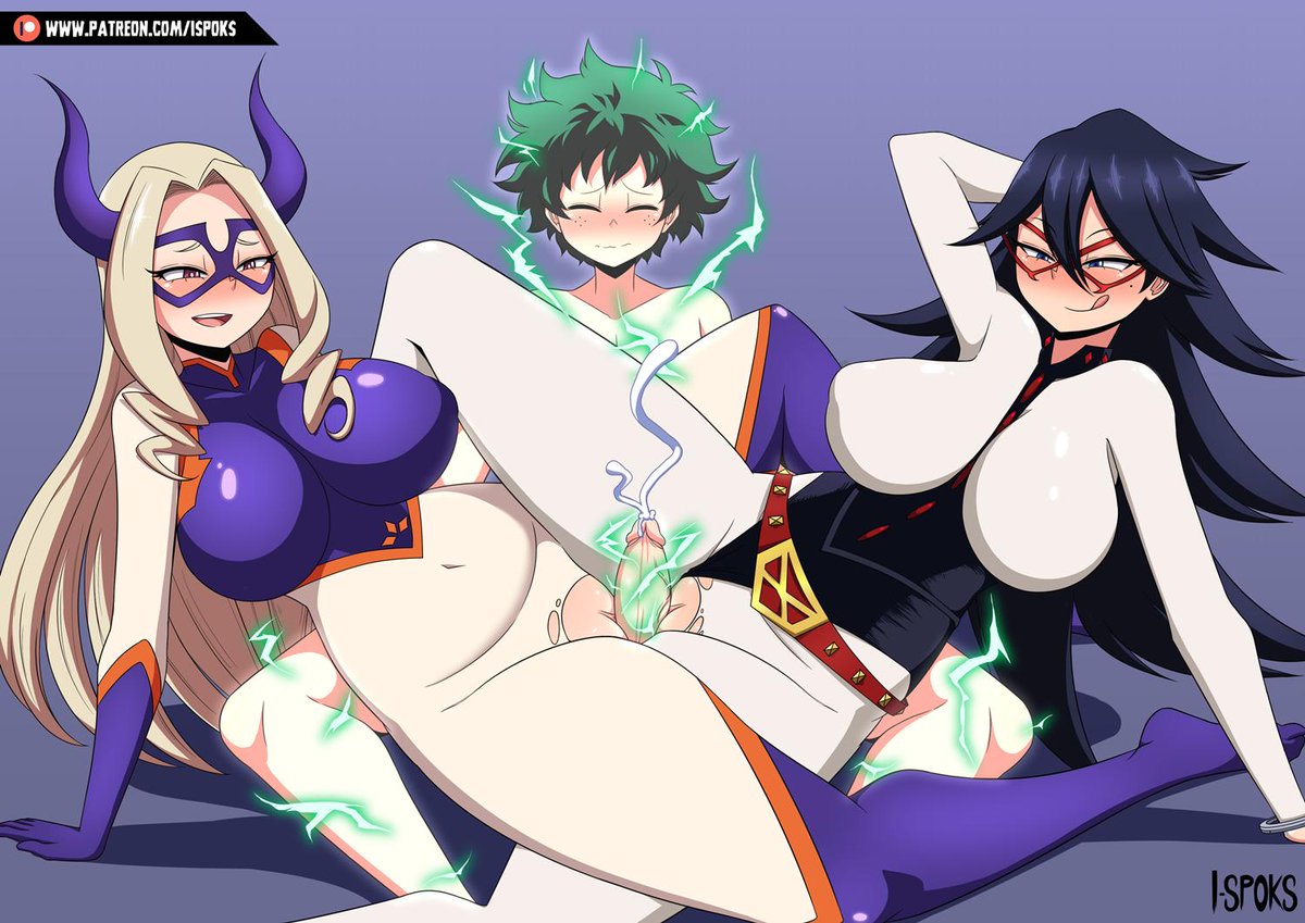 Commission - Deku x MT Lady & Midnight (Boku No Hero Academia) That&apo...