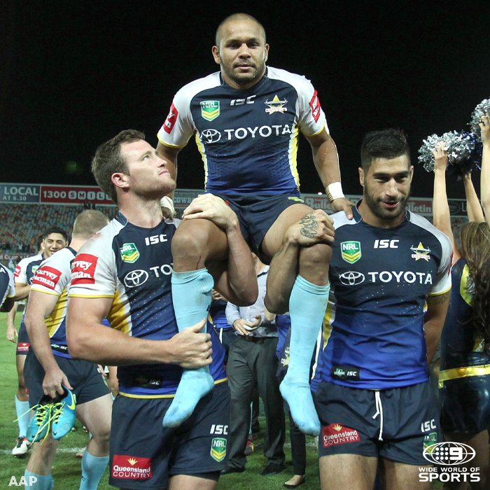 Matt Bowen has been inducted into the North Queensland Cowboys hall of fame 👏

#9WWOS #NRL