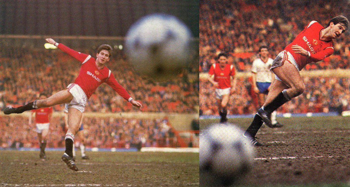 WhitesideOne's tweet image. #OTD in 1985 @NormanWhiteside scores a hat-trick for Manchester United in a 4-2 win vs West Ham, FA Cup Quarter Final #mufc #legend