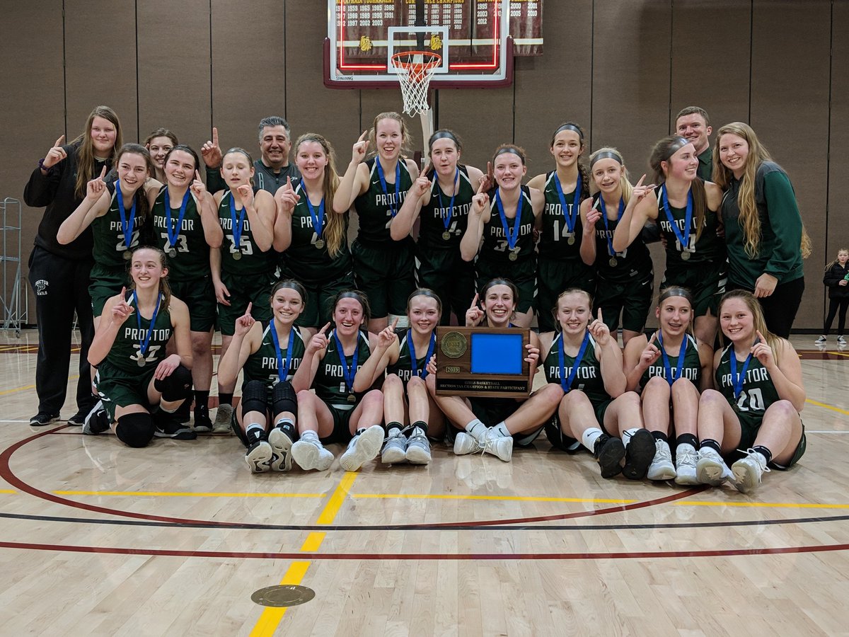 RAILS STRONG! <a href="/ProctorGBball/">Proctor Girls Basketball</a> win their first section title since 2002!!!