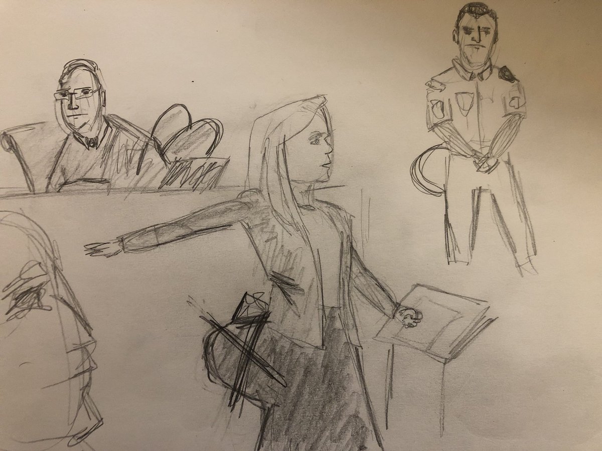 Terrible day at work (am a courtroom sketch artist) - couldn’t get the asses right all freaking day