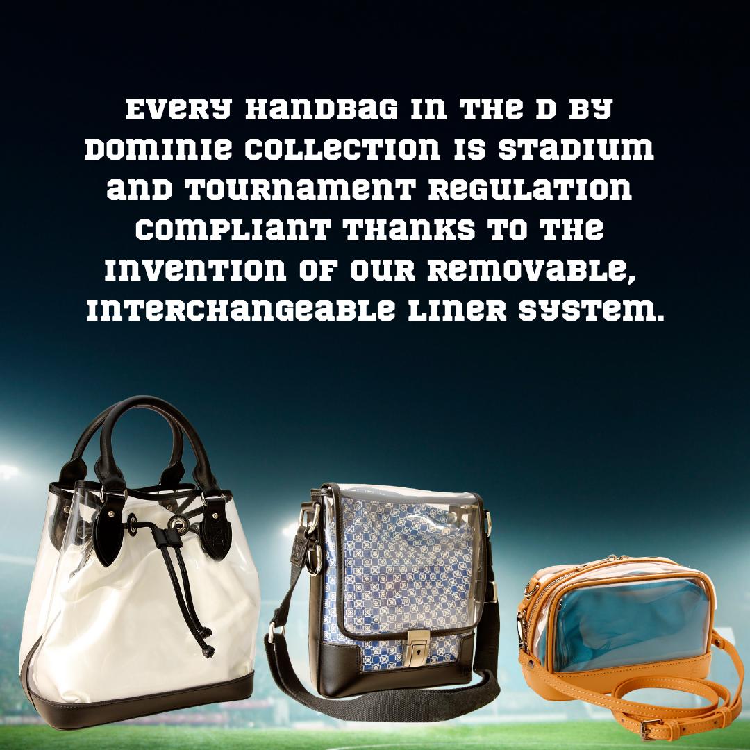 Support your team in style. 
dominieluxury.com/collections/d-…

#baglovers #clearhandbag #stadiumbag #policyhandbags