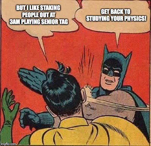PickPhysics's tweet photo. Current mood when hearing students talk about senior tag 🙄 https://t.co/oPEfhEjnV4