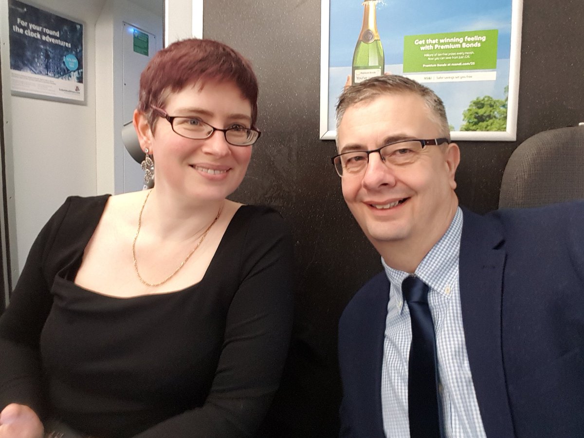 PhilTonks2's tweet photo. Me and t'other half off for #teaattheritz :) 
On board assistance from @chilternrailway is superb! https://t.co/4hrQNA6NSE