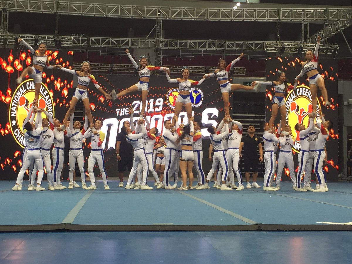 OneSportsPHL's tweet photo. MOCGHS Cheer Royale from Misamis Oriental! 💪🏻
***
Watch it LIVE on 5Plus or via livestream here: https://t.co/TLgI5FdvAL #WeAreFearless #NCCSeason14 #NCConESPN5 @NCCPhilippines @5PlusPH https://t.co/1ERgYjMlkX