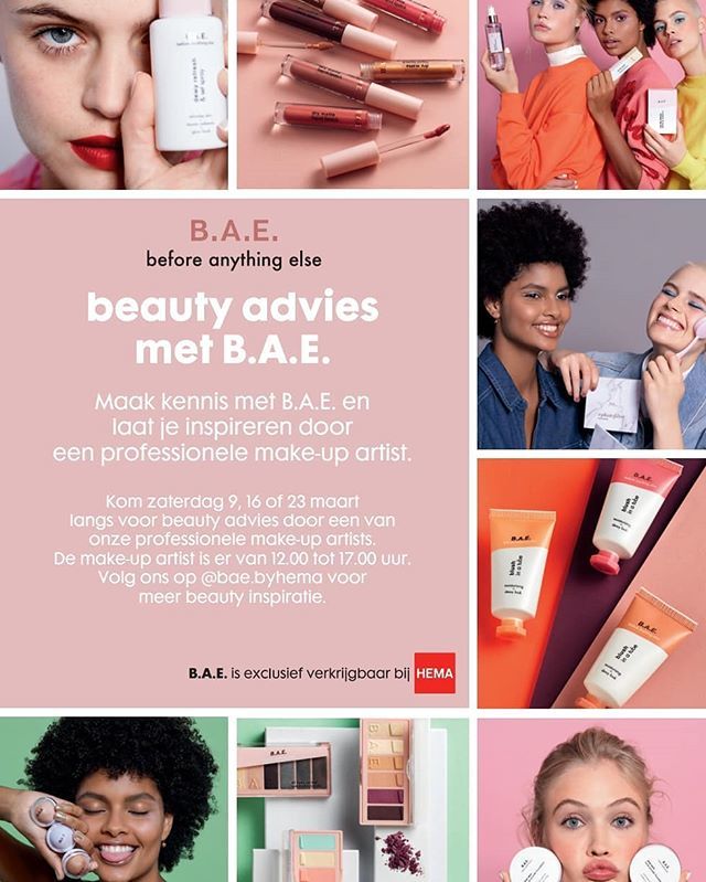 BeautyBureau's tweet photo. Vandaag zetten wij ruim 60 visagisten is door heel NL om @bae.byhema te promoten. Wil je weten of er ook een visagiste bij jou in de buurt komt? Stuur ons een berichtje! #visagie #makeupartist #promotie #trots https://t.co/I6bdA9uOuD https://t.co/VullaB7Crm