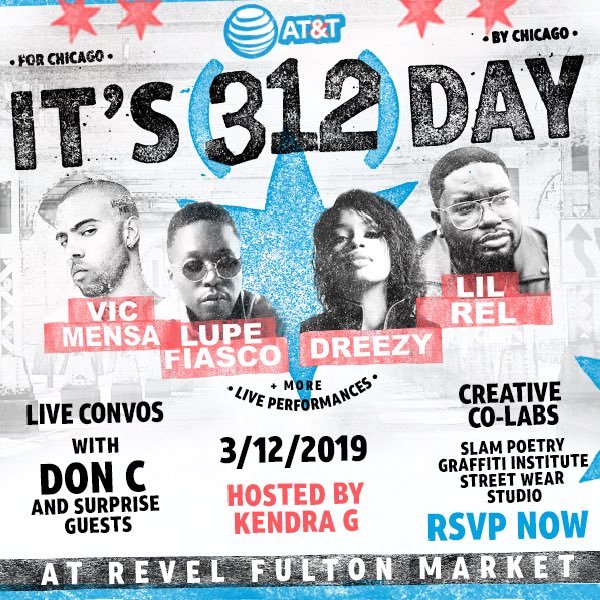 LyricaLemonade's tweet image. CHICAGO! 🍋

We’re giving away a pair of VIP tickets to 312 day, a special event for the city. 

Just RT this tweet for guaranteed entry, skip-line access and exclusive merch for the event. #itsa312thing 👽✨