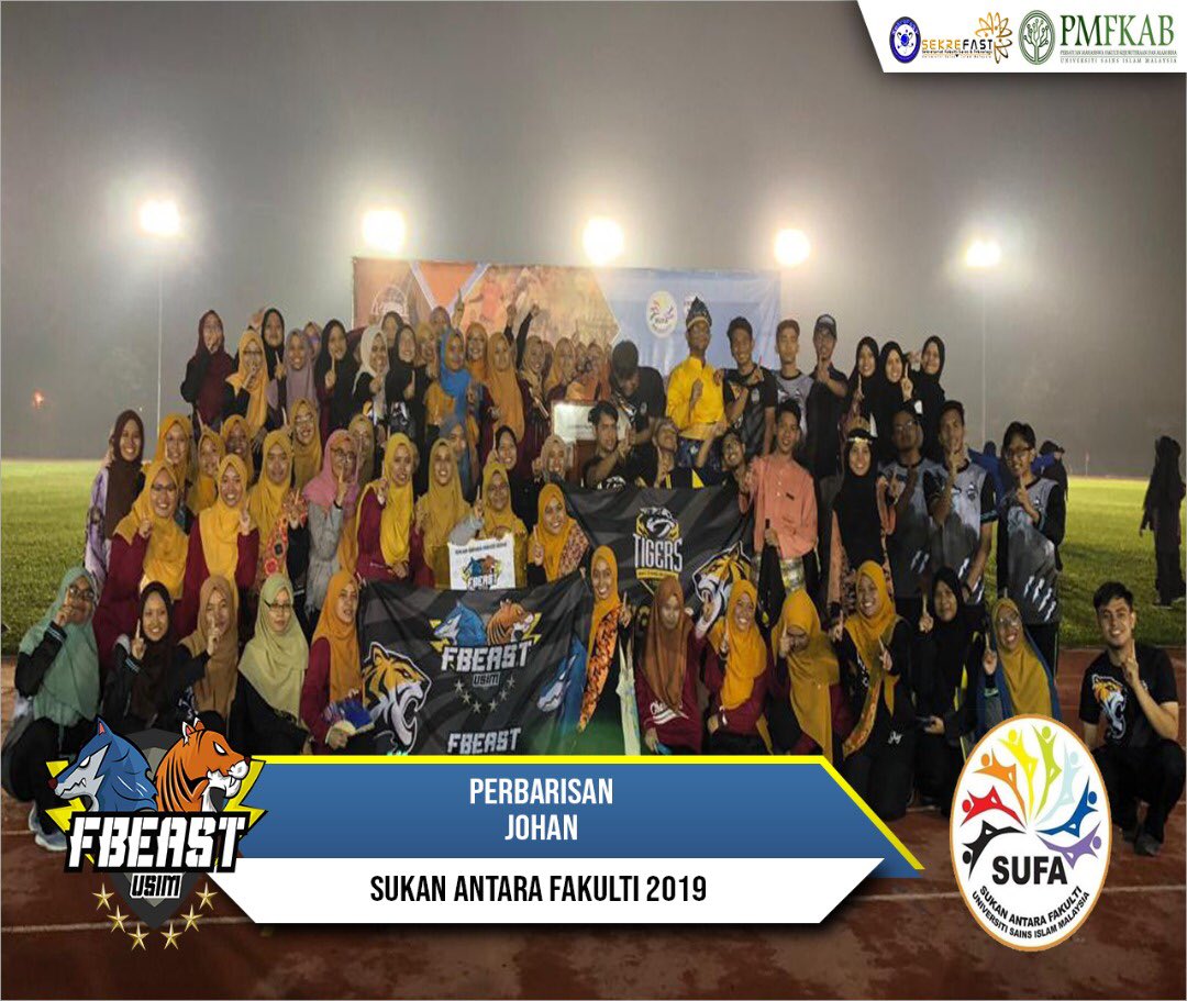 sekrefast_usim's tweet photo. Tahniah kepada pasukan FBeast kerana berjaya memenangi perbarisan pada malam semalam π₯π₯π₯ππ₯
#SuFa2019
#MediaSekreFaST https://t.co/FvQhNX5sjB