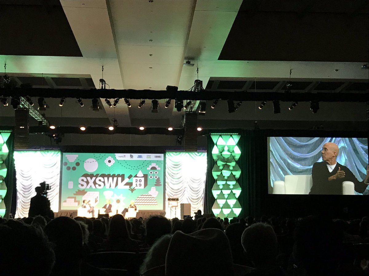 Kicking off #SXSW with the ‘Next Form of Storytelling’, Katzenberg says Quibi (new video streaming service for mobile) creates an entirely new category, delivers ‘incredible’ experiences with quick bites of content, targets 25-35s from 7am-7pm! #OMDSXSW #SXSW