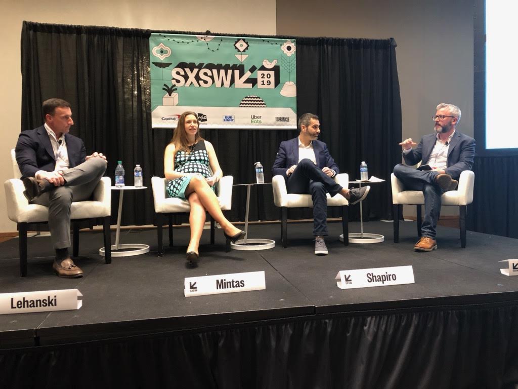 DrMintas's tweet photo. Enjoyed the discussion with David Sargeant @smallprophet, @DShaps and Lehanski from@NHL #sportsbettingusa #SXSW #sports today about how Sports Betting will change the future of sports and how we @Bet_Works enable our partners like @theScore to run a successful sportsbook https://t.co/5bXdWkwUXr
