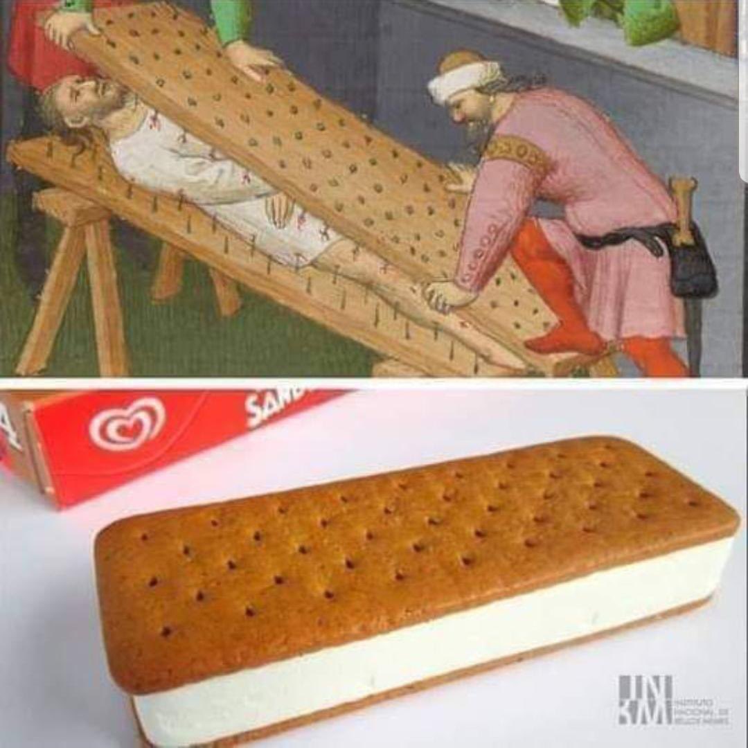 HatsuneMishu's tweet image. this is how ice cream sandwiches are made. still hungry?