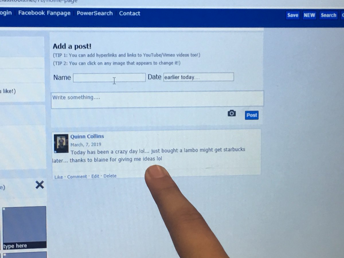 PieperMSLibrary's tweet photo. Slightly late wrap up to #BlackHistoryMonth was reading some of Rashad's story #AllAmericanBoys by @JasonReynolds83 and @KielyBrendan to Ms. Watson's 8th graders. Ss then created a Fakebook profile in the voice of Quinn or Rashad. @classtools #PRMSreads @comalisdtech @sb_stagg https://t.co/SoN4Tsh24d