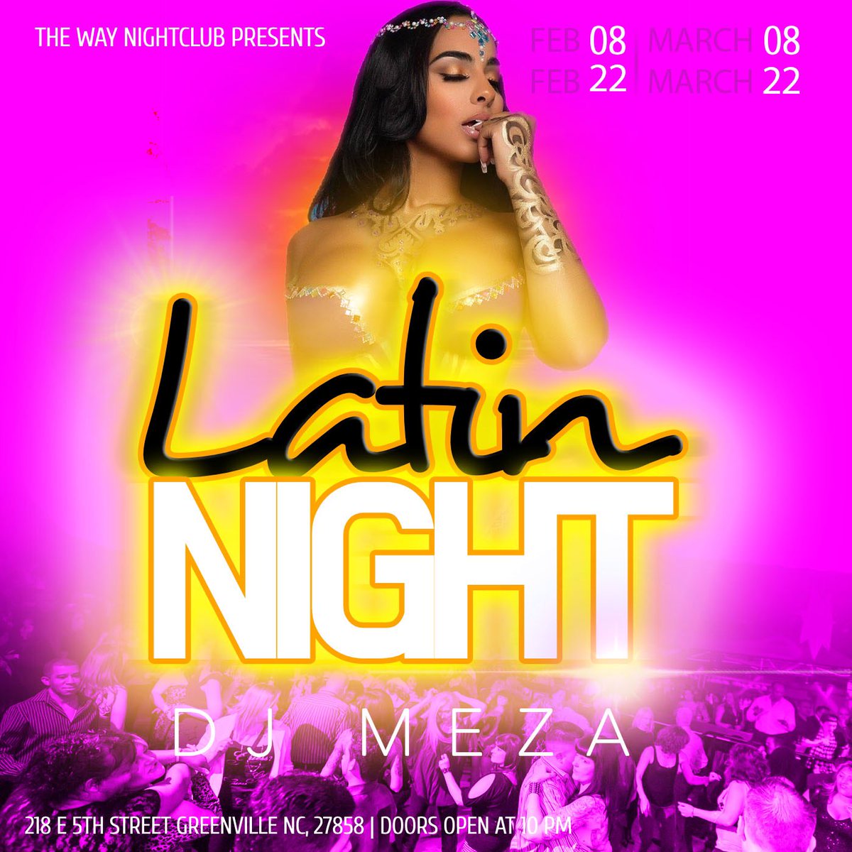 TheGvilleWay's tweet photo. The Way Night Club presents Latin Night, every other Friday. DJ Meza is in the booth. Doors open at 10pm. https://t.co/DQ36hjc6uD