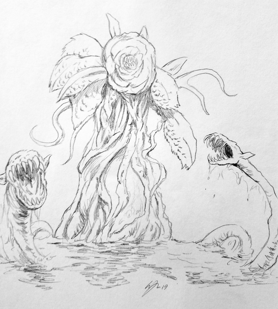 KaijuGroupie84's tweet image. Decided to not go the traditional route for #MonsterMarch day 6: #Biollante Rose form. #Godzilla #GodzillaKingOfTheMonsters #kaijumonstermarch #kaiju